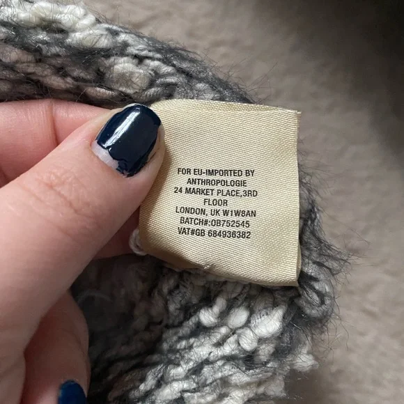 Anthropologie Meadow Rue Kennedy Fuzzy Knit Stripe Back Bow Sweater sz M Orange - Picture 8 of 11